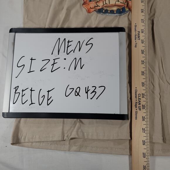 Princess Jasmin Gildan Crew Neck Graphic T Shirt Mens Size Medium M Beige - Picture 7 of 9